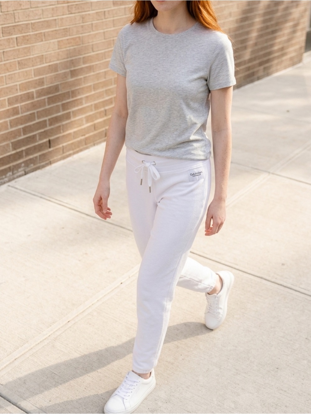 Calvin Klein Performance Sweatpants in White Size XS